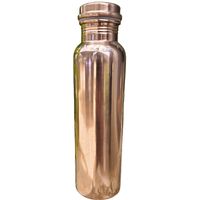 Just Copper Plain Mirror Finish Smooth Copper Water Bottle